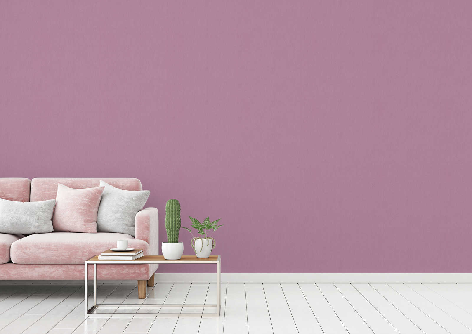             wallpaper lilac plain linen texture & textile look - purple
        