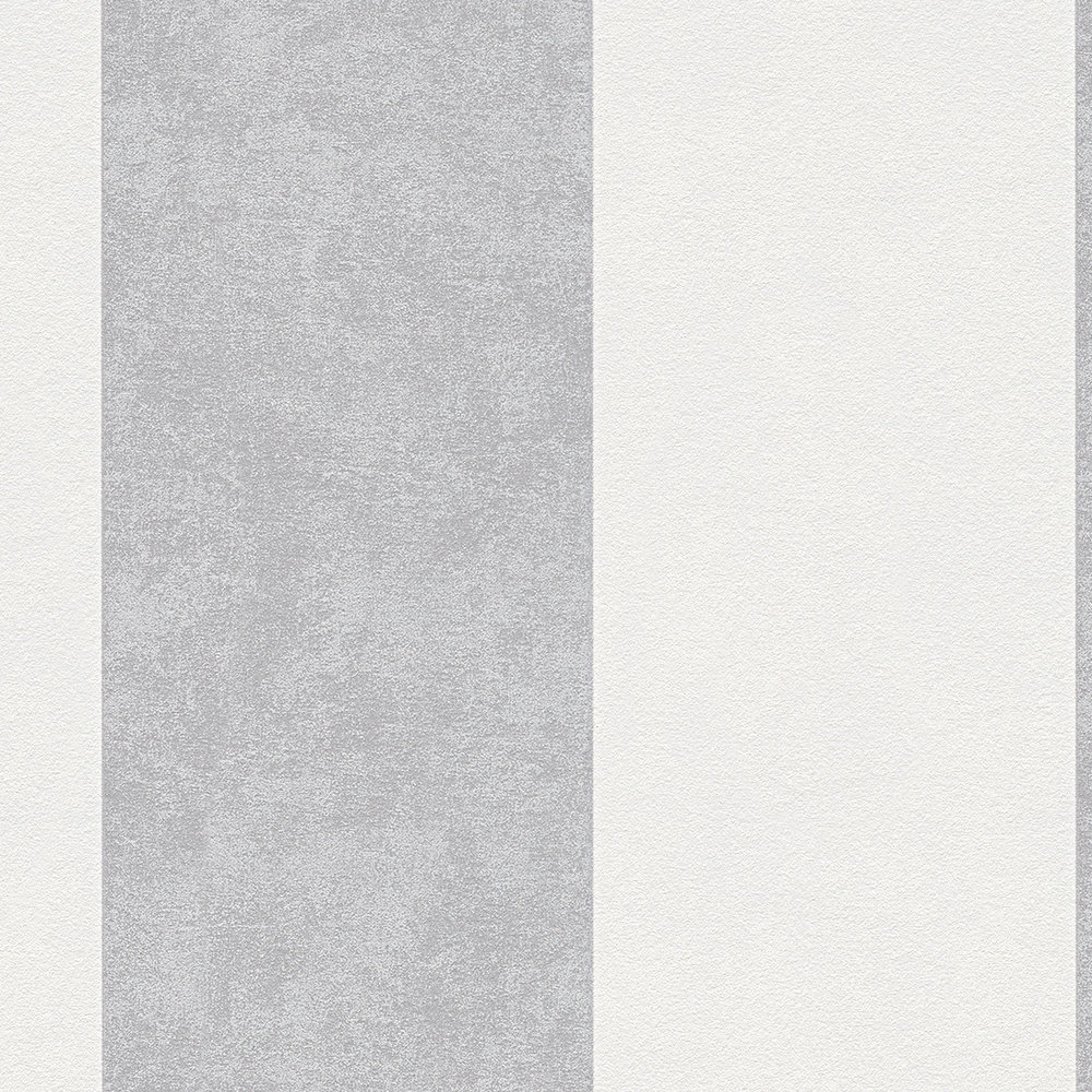             Carta da parati a righe con motivo texture - grigio
        
