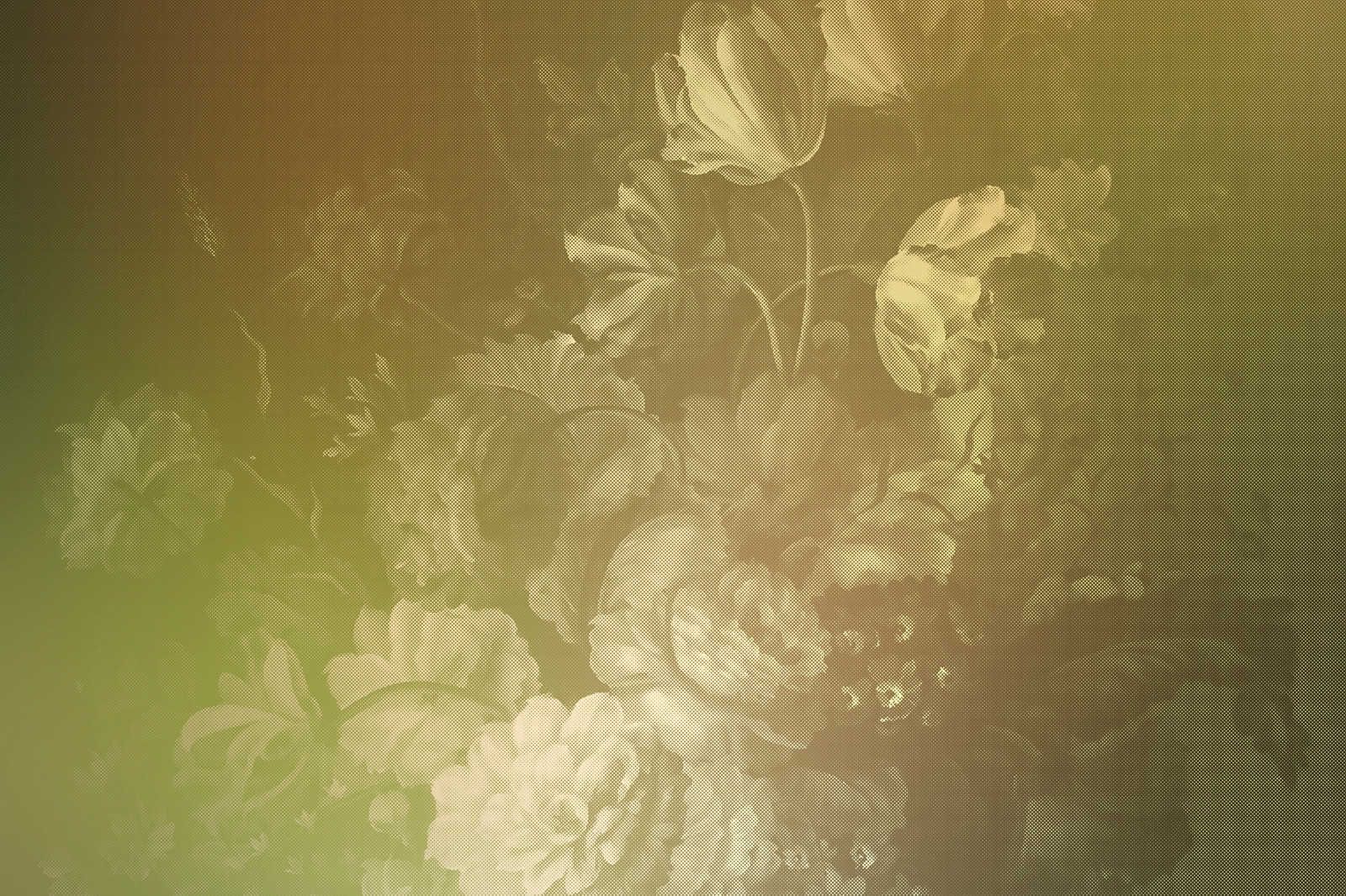             Pastello olandese 2 - Quadro su tela con bouquet di rose in stile olandese - 1,20 m x 0,80 m
        