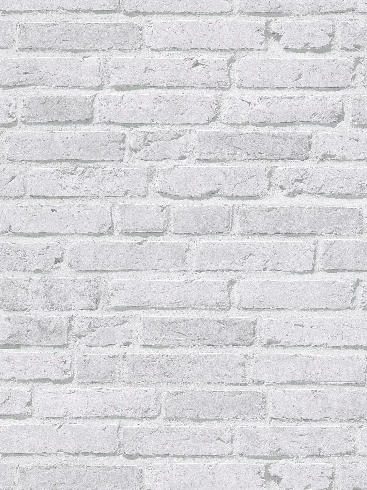         Bright brick wallpaper with 3D look - grey
    