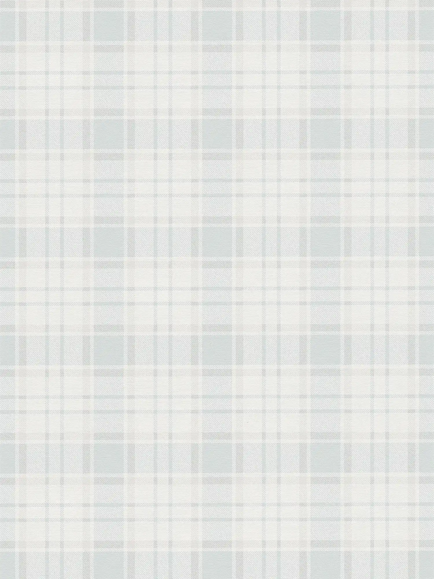 Non-woven wallpaper country style chequered - pink, white
