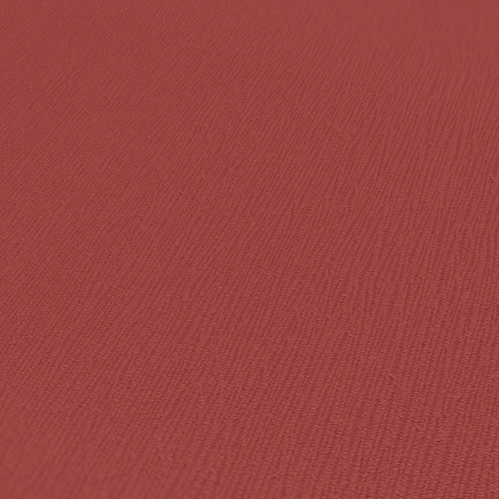             Blood red non-woven wallpaper plain red with texture pattern
        