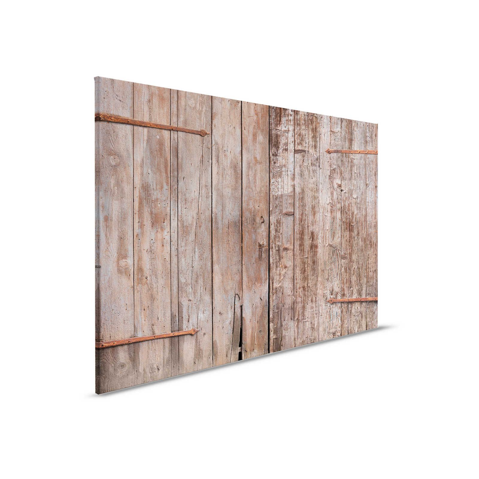         Wooden Canvas Painting Barn Door Used Look - 0,90 m x 0,60 m
    