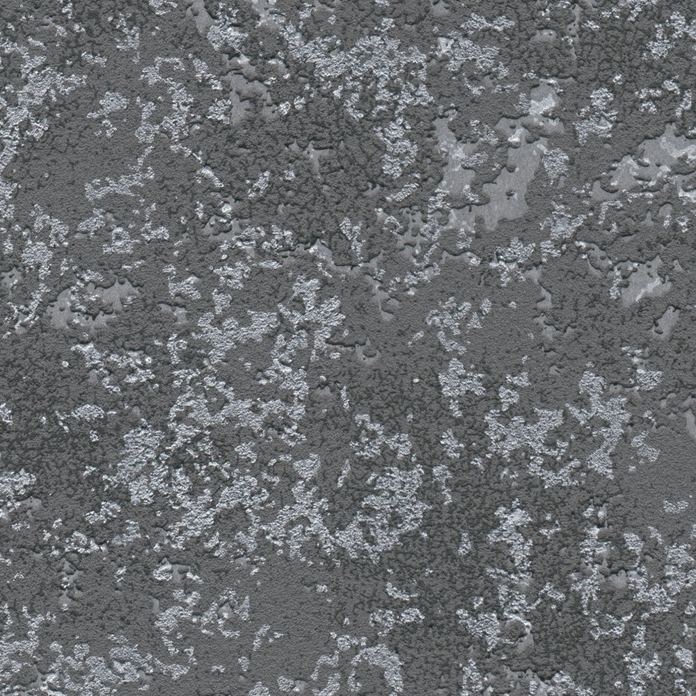             Plaster optics non-woven wallpaper with textured pattern - grey, metallic
        