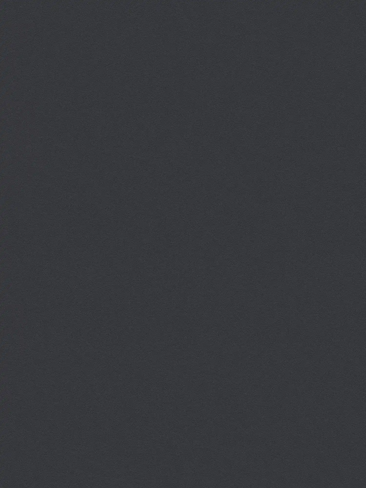 Silk matte non-woven wallpaper black plain with flat structure
