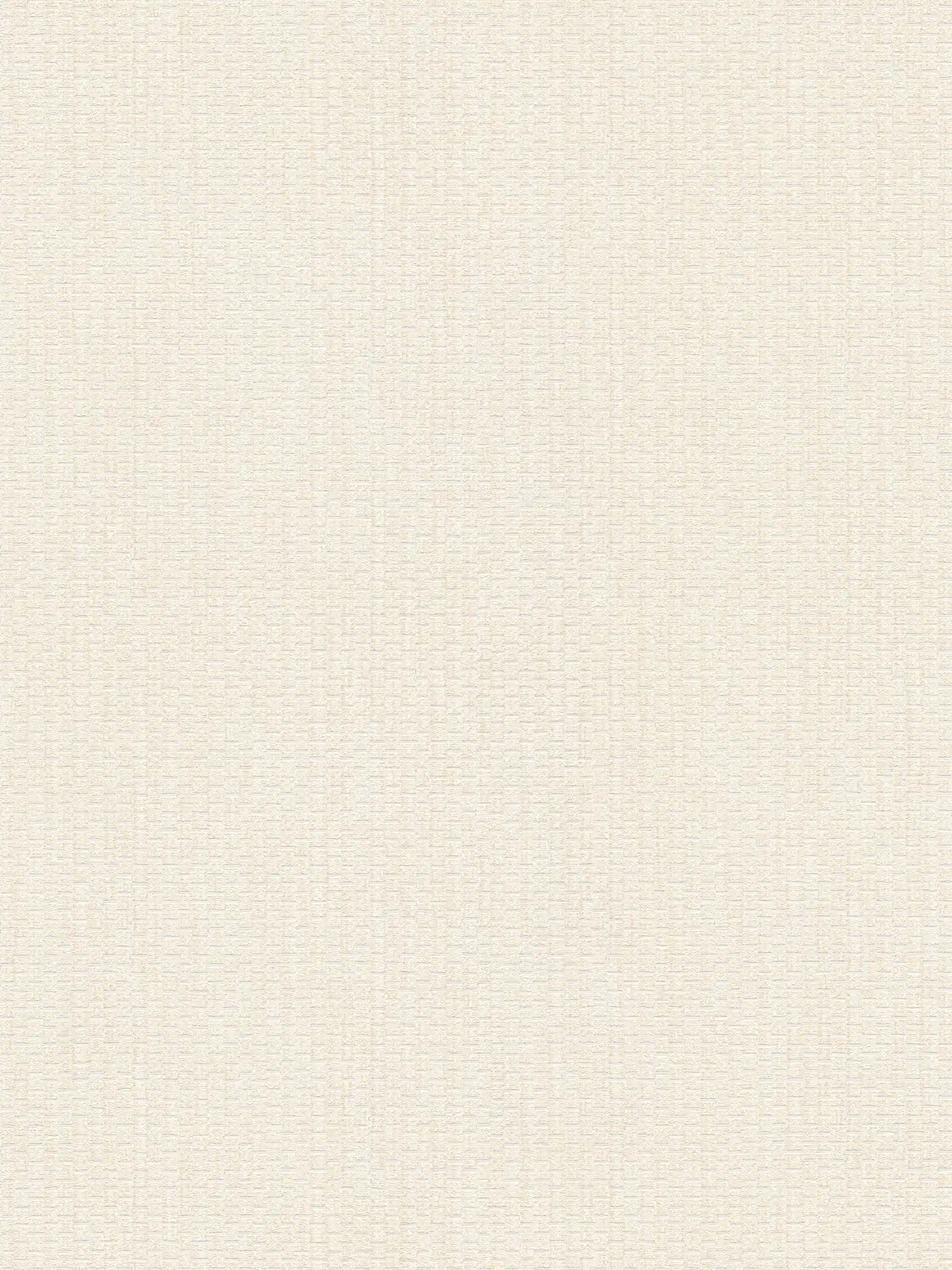 Wallpaper with raffia mats design - cream, white
