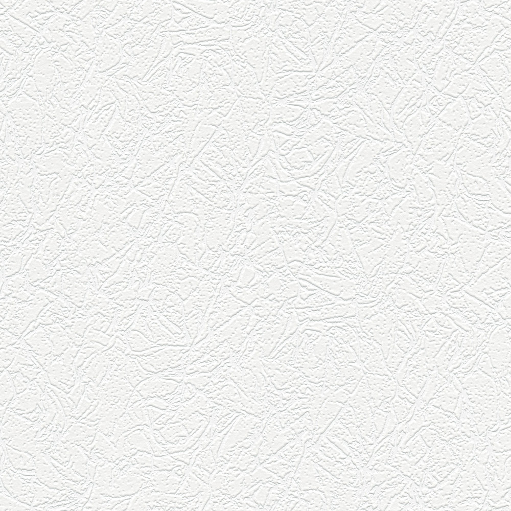             Plaster look wallpaper with texture effect - white
        