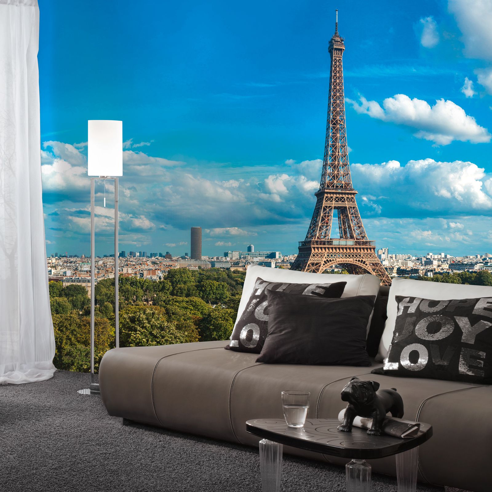 papier peint en papier panoramique Tour Eiffel