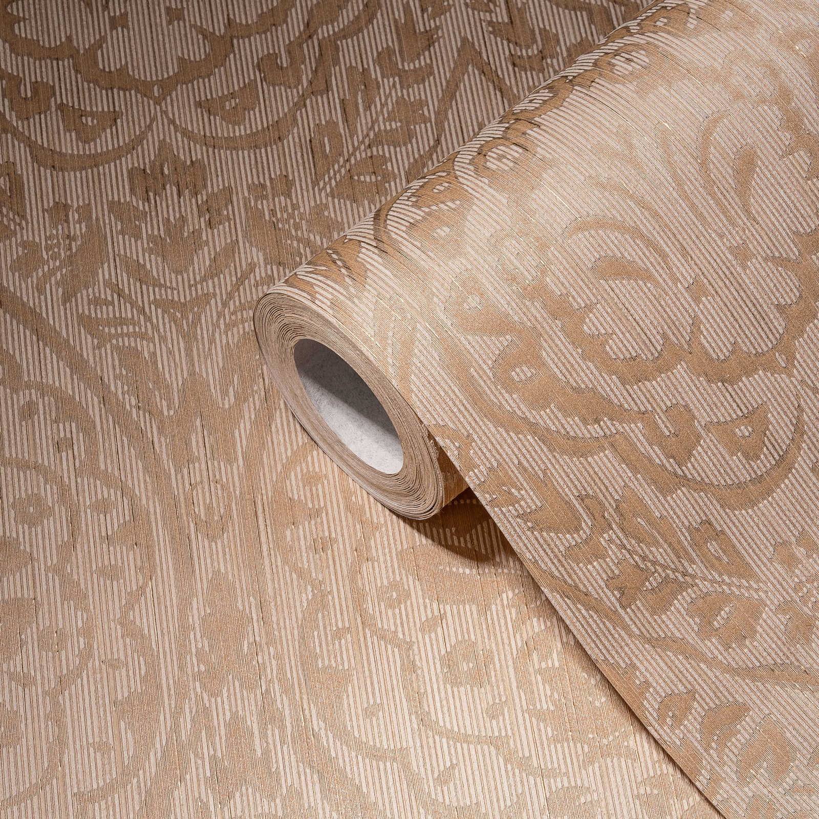             Vliesbehang met decoratief patroon & structuurdesign - beige, crème
        
