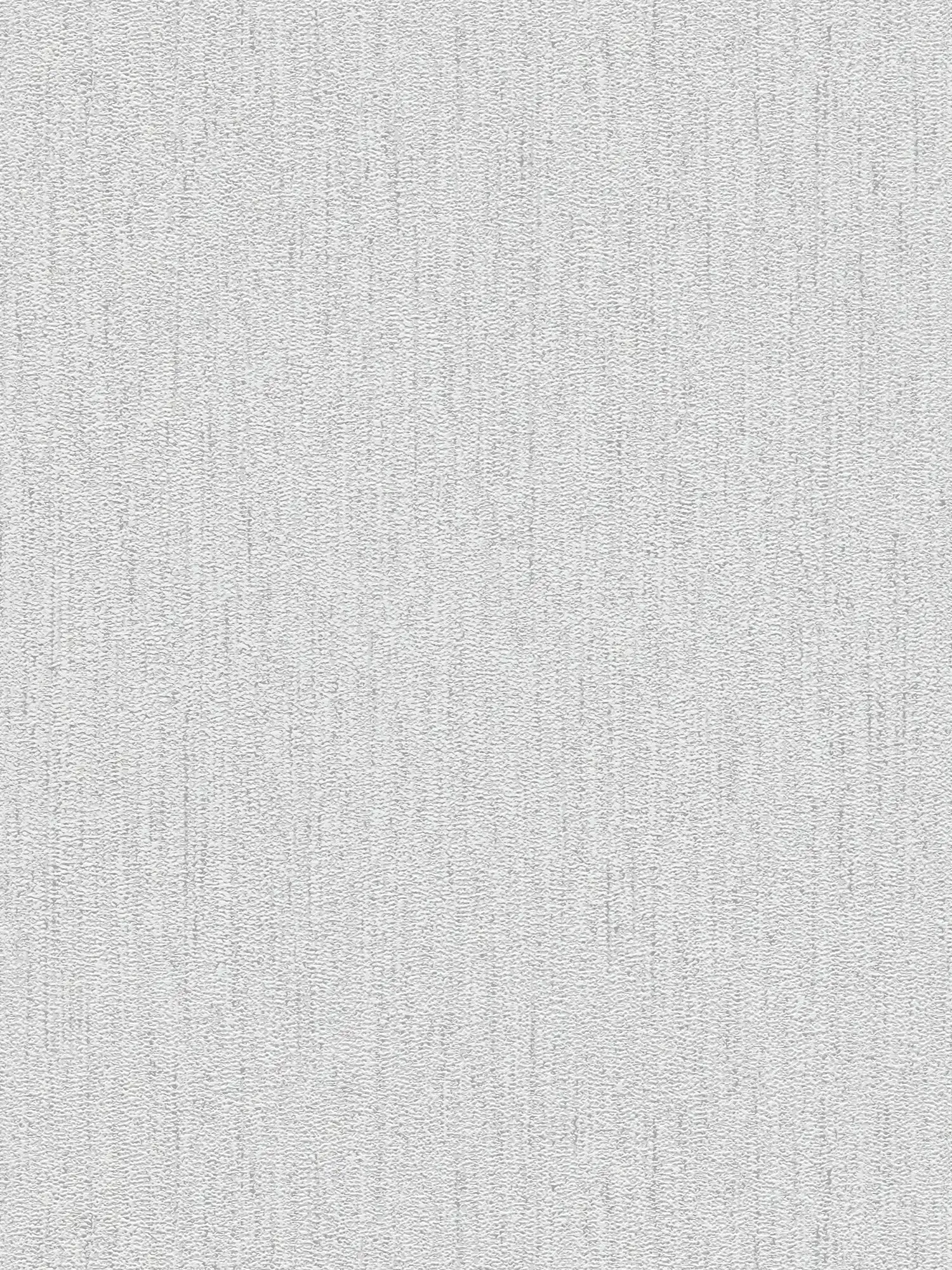 Textured wallpaper with fabric pattern - light grey, silver
