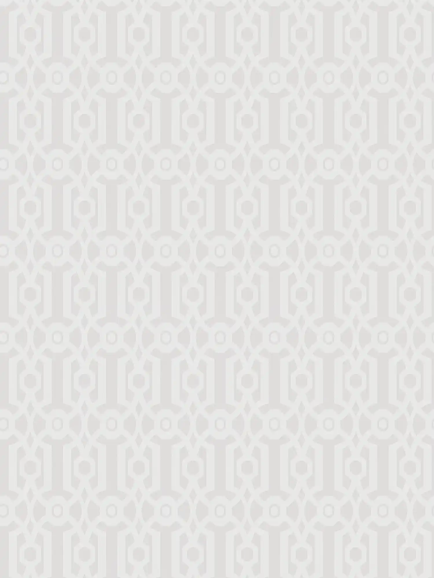 Graphic line pattern wallpaper - cream, grey
