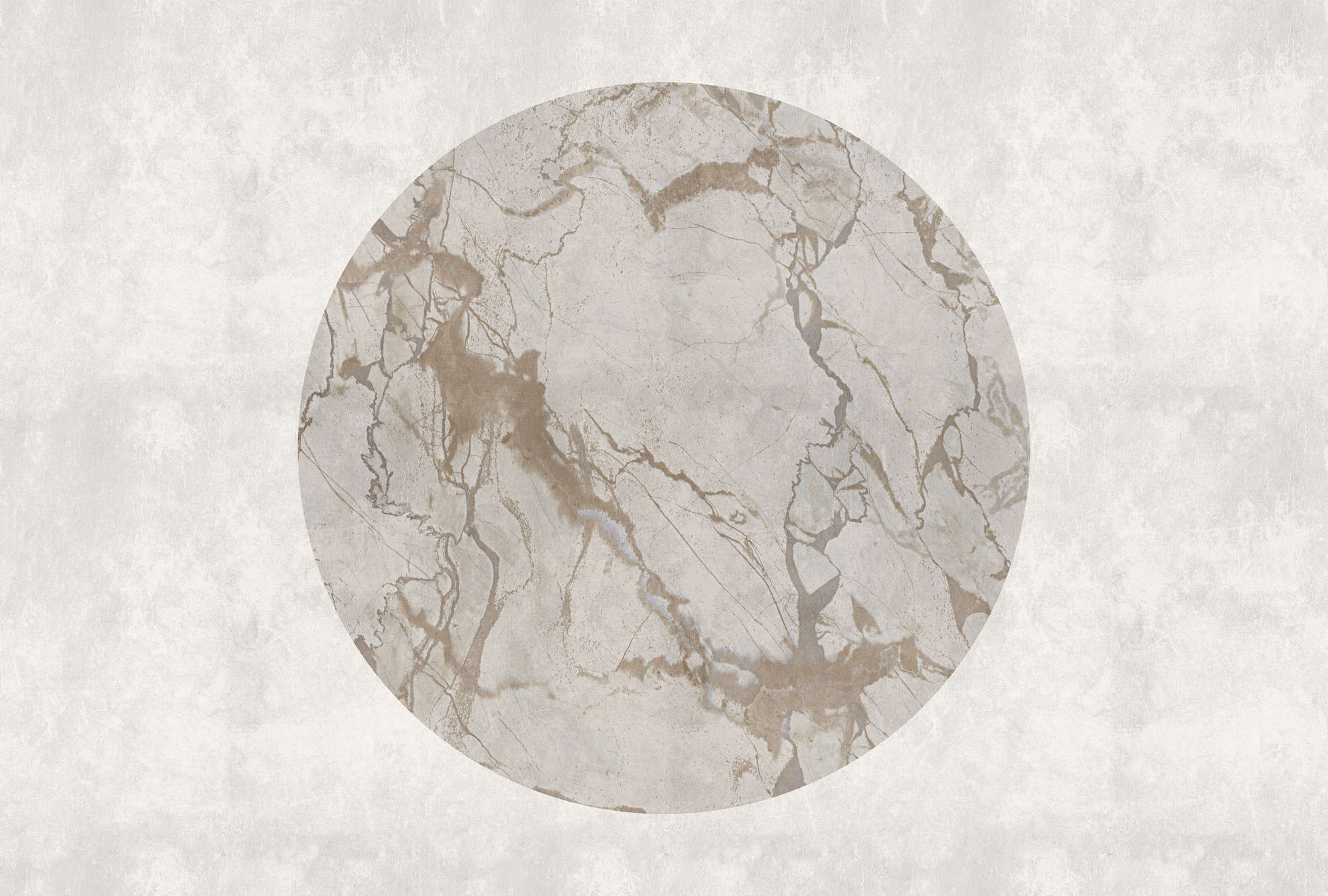             Mercurio 2 - Papier peint panoramique Greige aspect pierre avec effet marbré
        