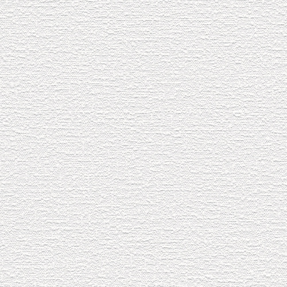             Papier peint uni avec motifs structurés aspect textile - blanc
        