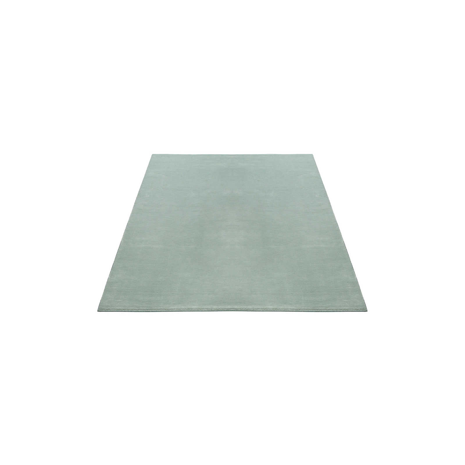 Zacht hoogpolig tapijt in zachtgroen - 170 x 120 cm
