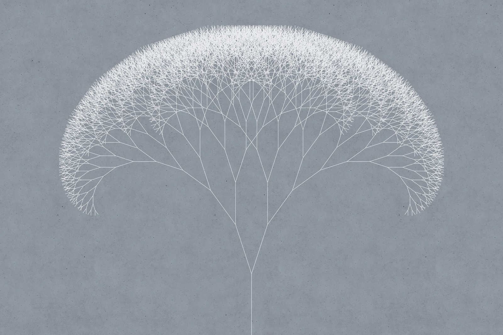             Quadro su tela Dandelions Tree | blu, bianco - 0,90 m x 0,60 m
        