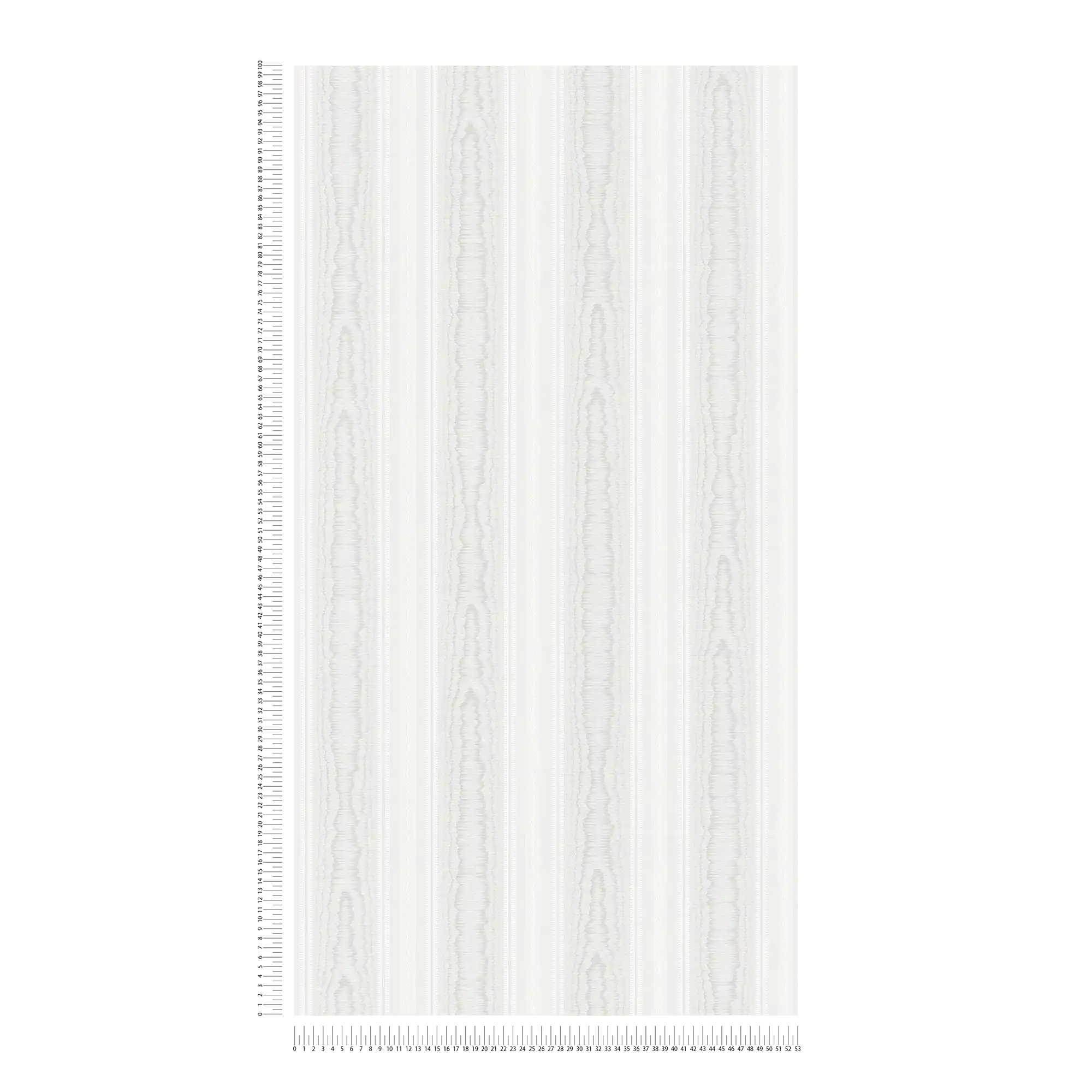             Streepjesbehang met houtmotief - crème, wit
        