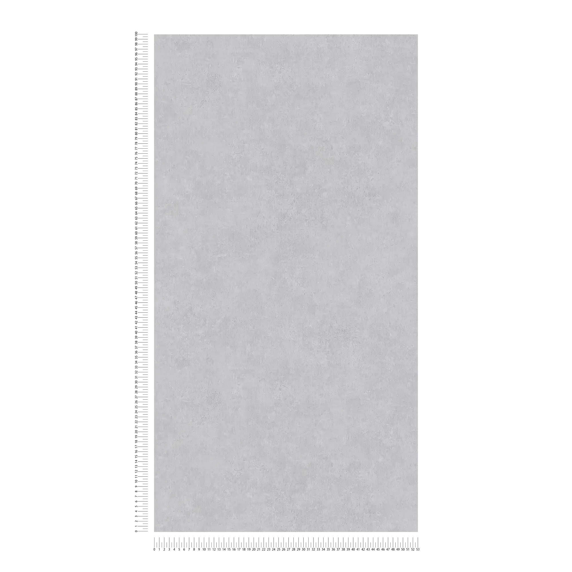             Carta da parati unitaria con motivo tono su tono in look usato - grigio
        
