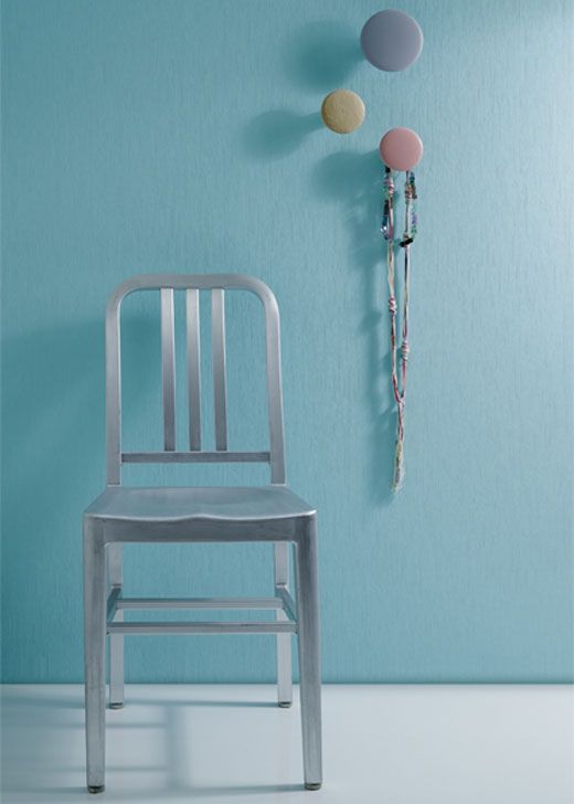 Painted-Painting-Fleece-In-Light-Blue-Room-Picture-With-Chair-and-Wall-Decoration