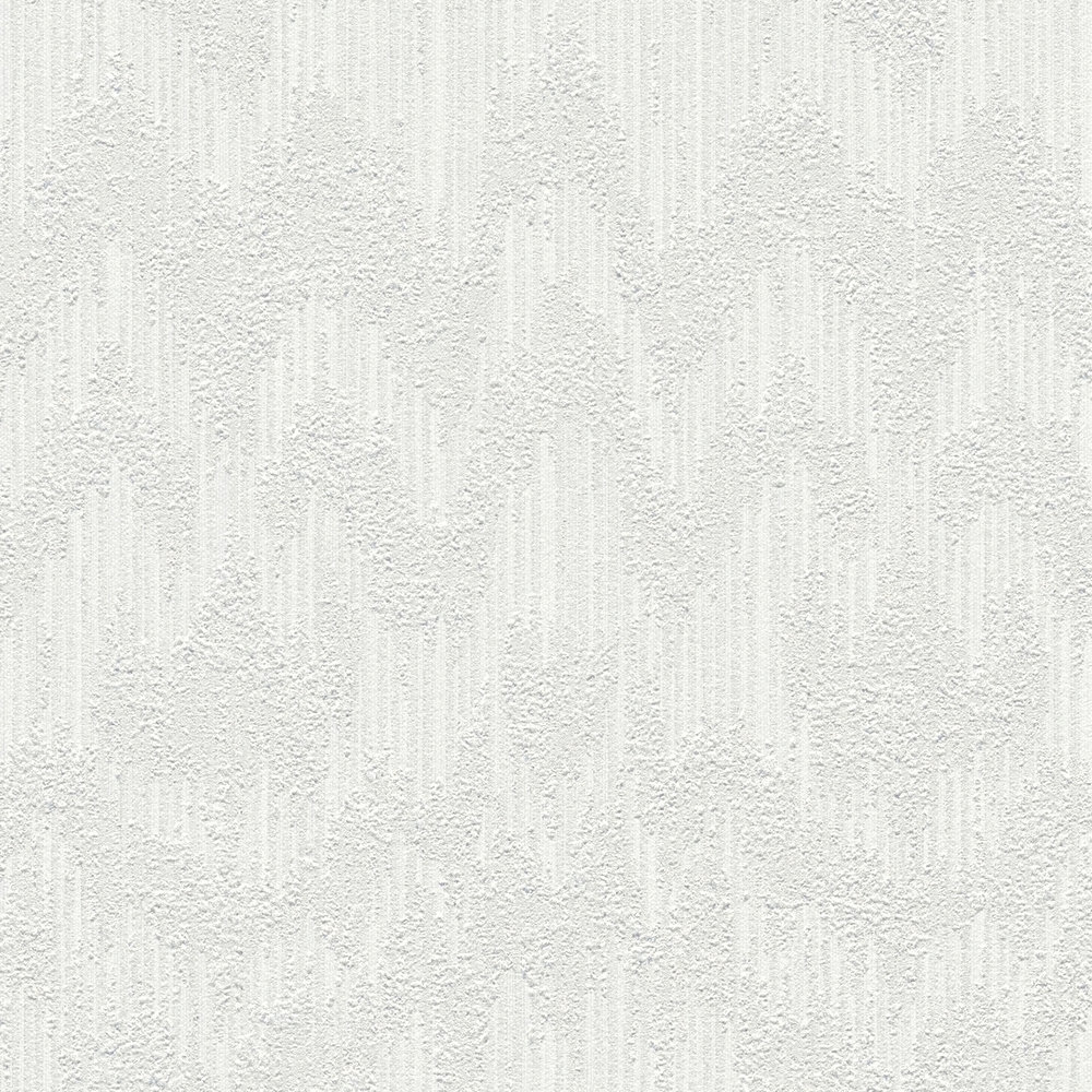             Wallpaper with textured pattern in ikat style - grey, metallic
        