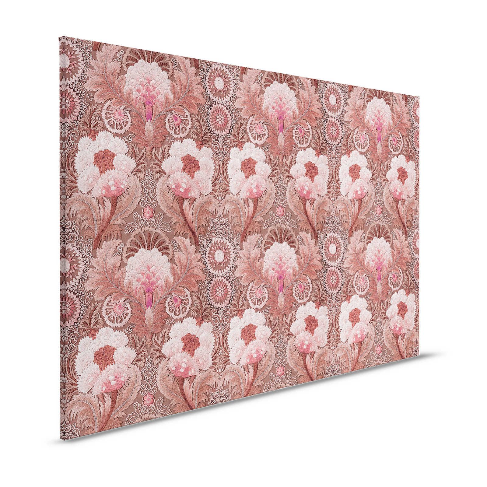 Chateau 2 - Pink Opulent Style Canvas Painting Ornaments - 1.20 m x 0.80 m
