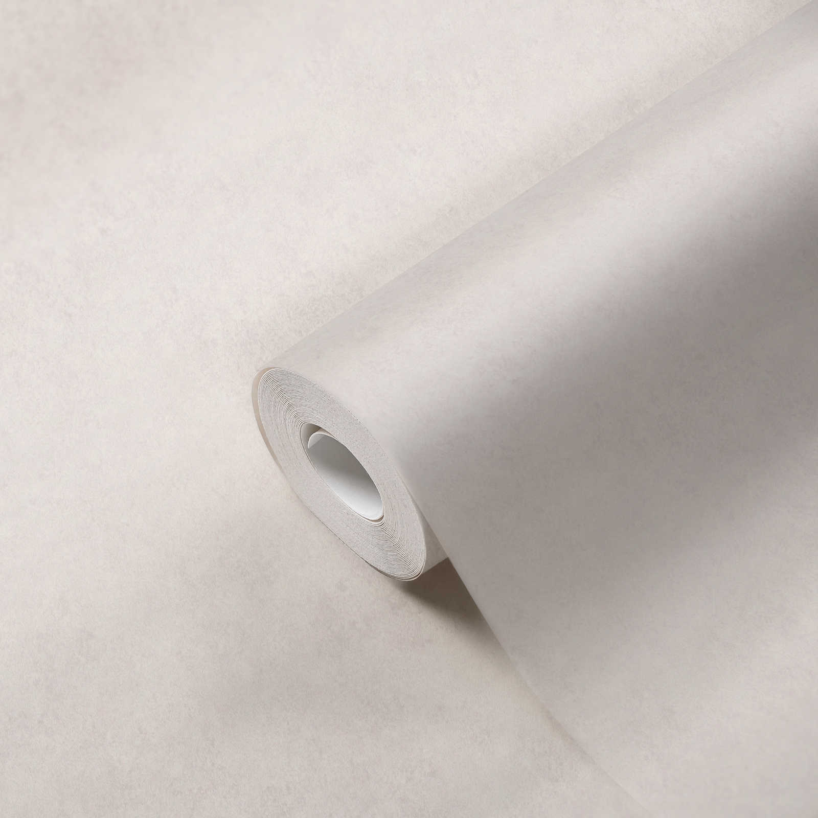             Non-woven wallpaper plain in plaster look - cream
        