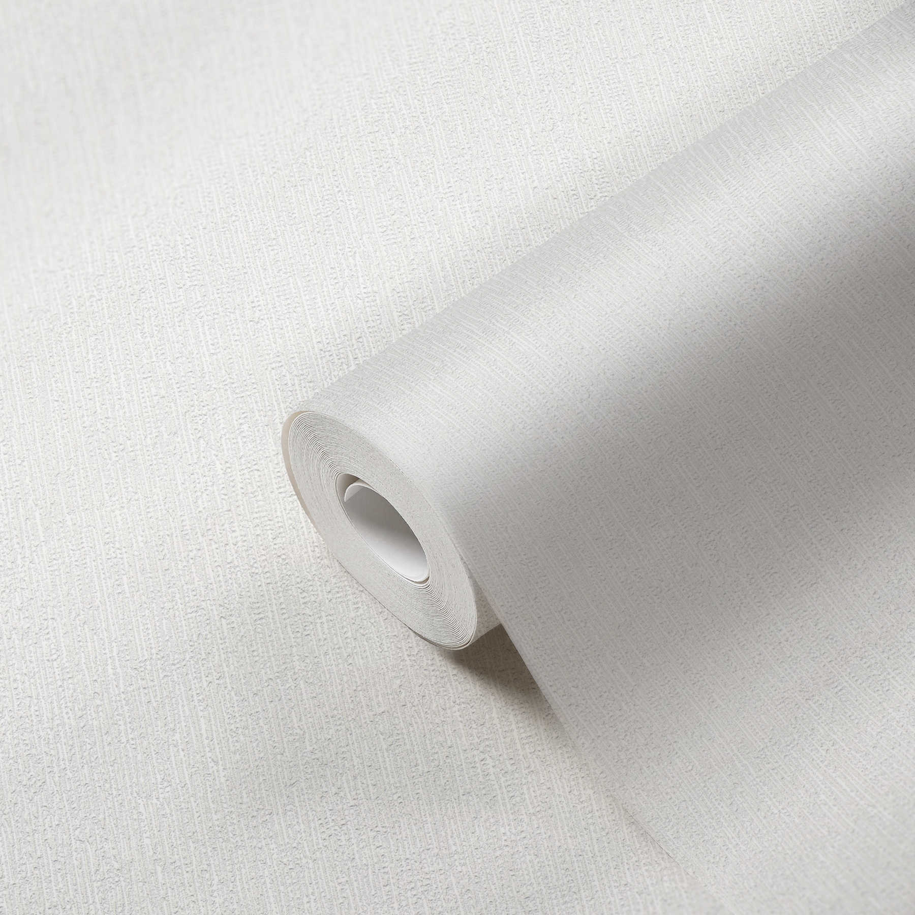             Carta da parati testurizzata in tessuto non tessuto grigio chiaro bianco con motivi naturali
        