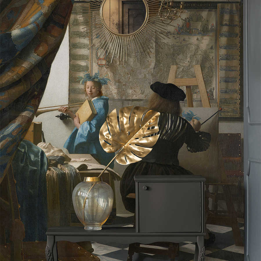         Photo wallpaper "Vermeer in his studio" by Jan Vermeer
    