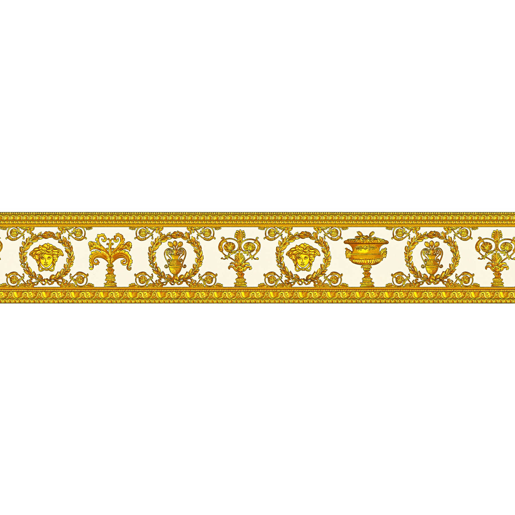             VERSACE wallpaper border golden ornamental border - metallic
        