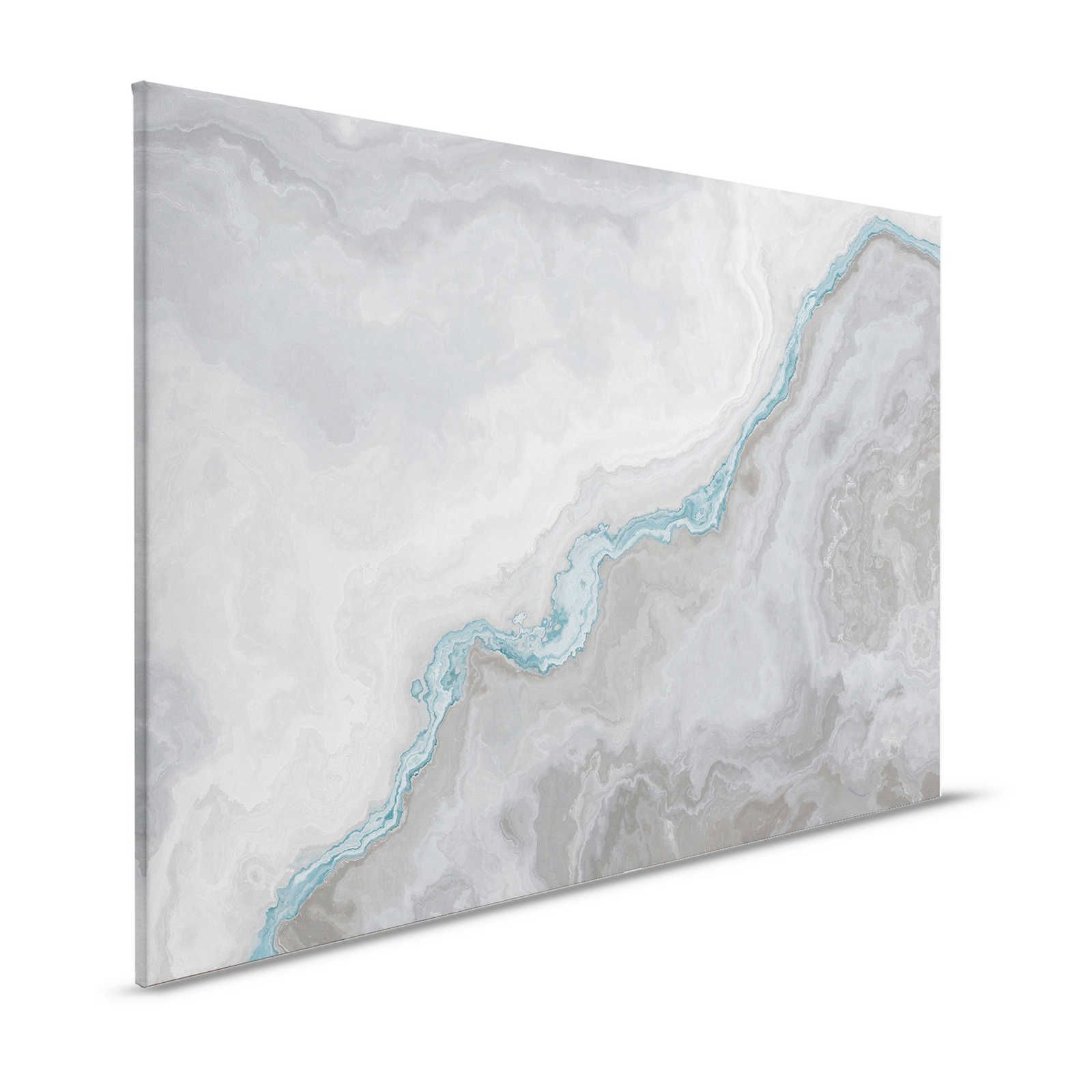 Canvas painting marbled with quartz optics - 1.20 m x 0.80 m
