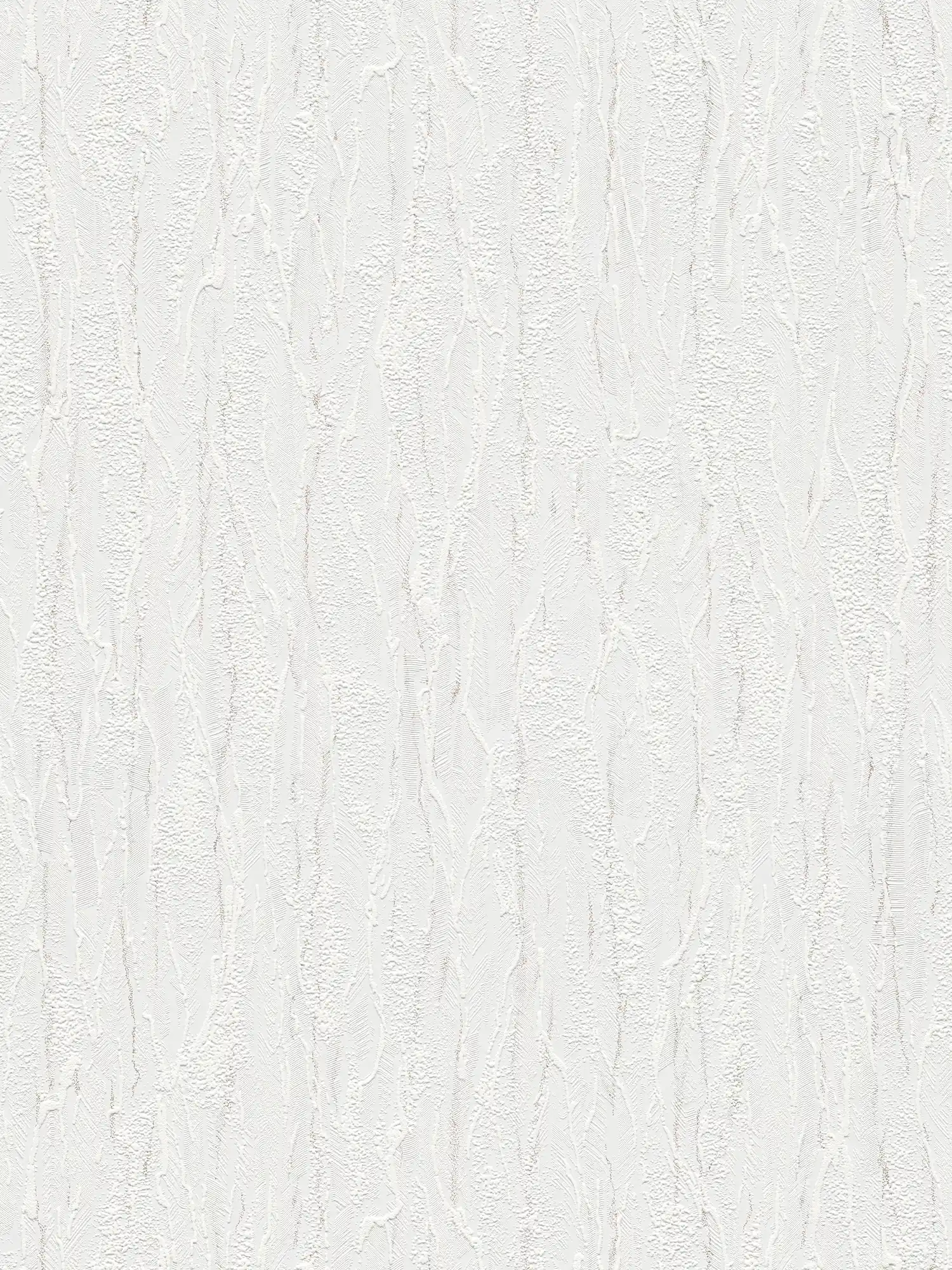 Wallpaper white textured pattern, grey accents - White
