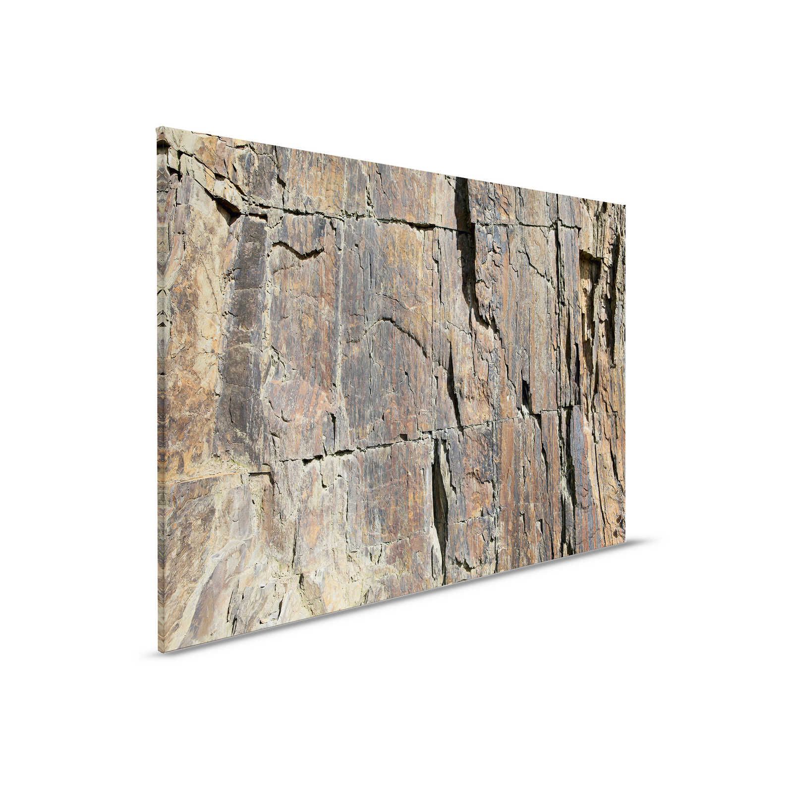         Canvas painting stone look 3D effect, natural stone wall - 0.90 m x 0.60 m
    