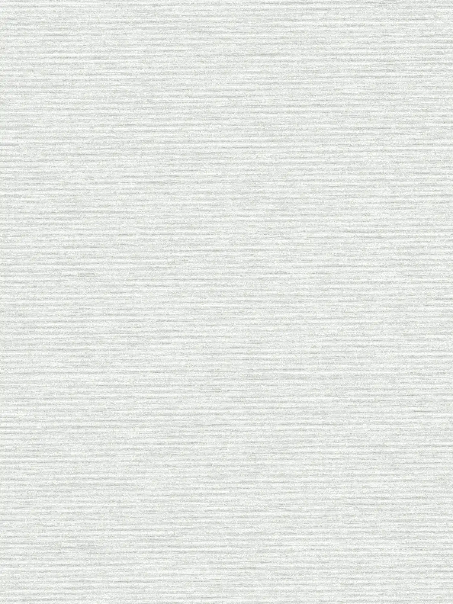 Plain non-woven wallpaper with textile structure, matt - grey, white
