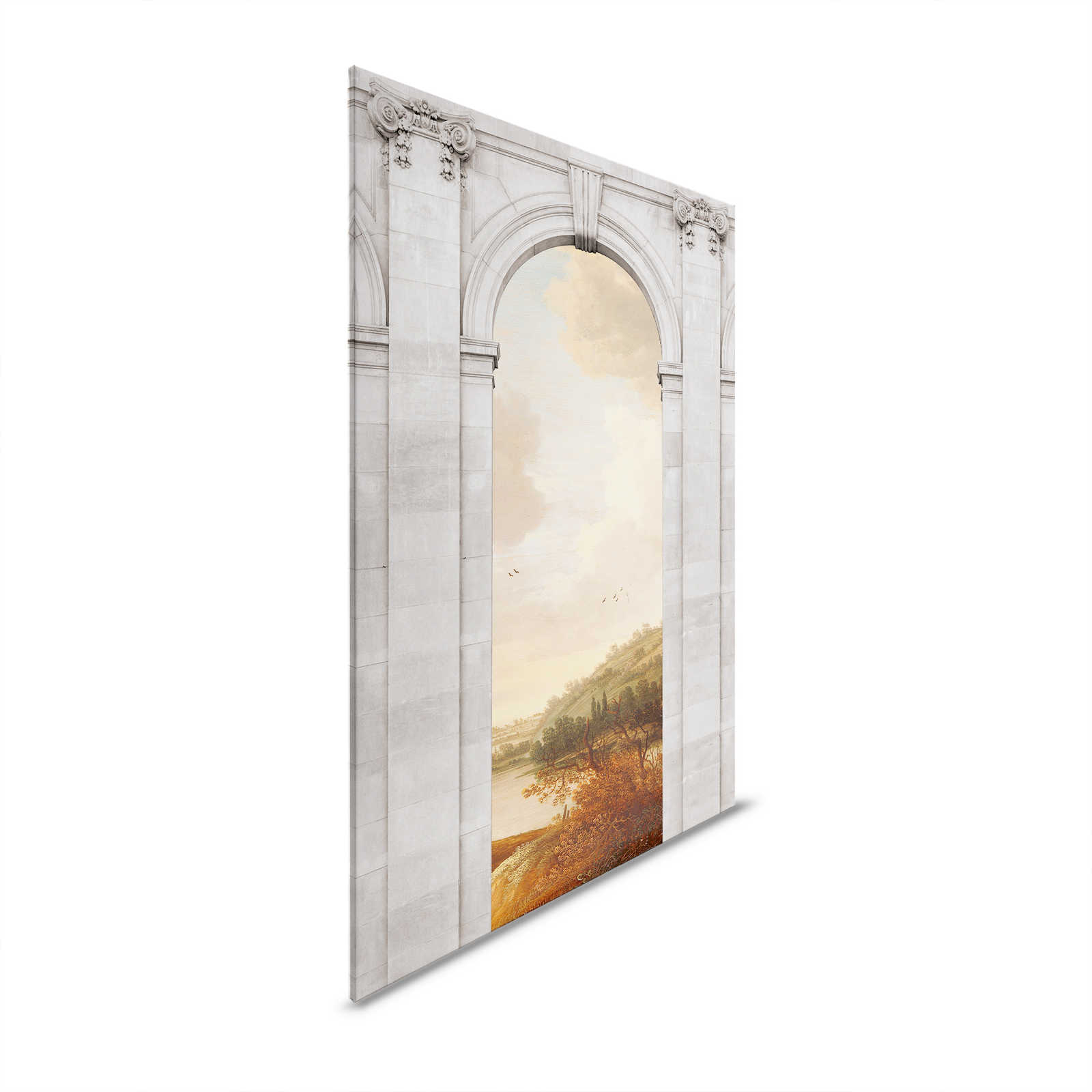 Castello 1 - Pintura en lienzo Paisaje y Arquitectura de Arco - 1,20 m x 0,80 m
