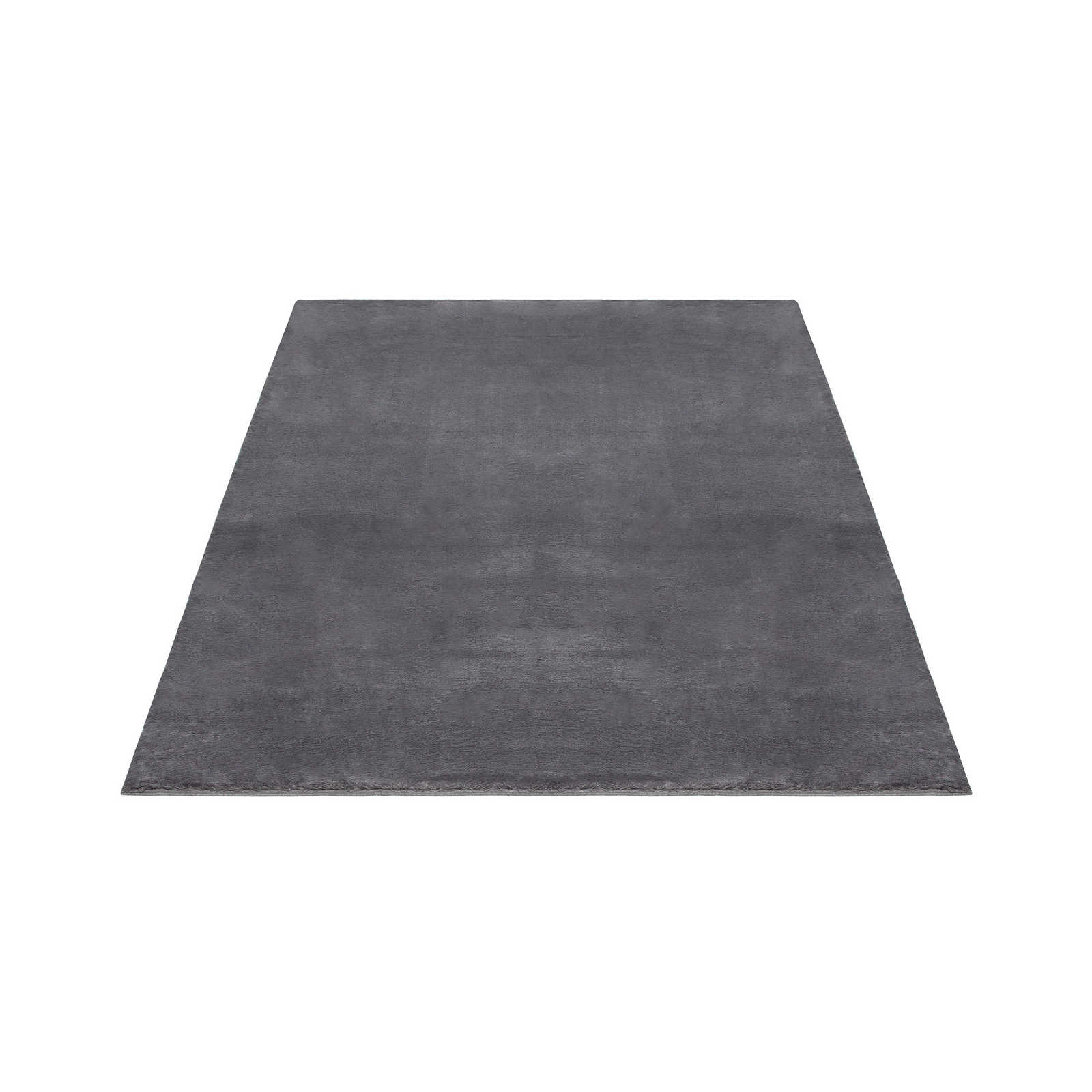 Modern high pile carpet in anthracite - 230 x 160 cm

