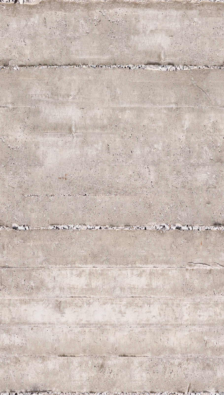             Concrete-look wallpaper in light colours - grey, cream
        
