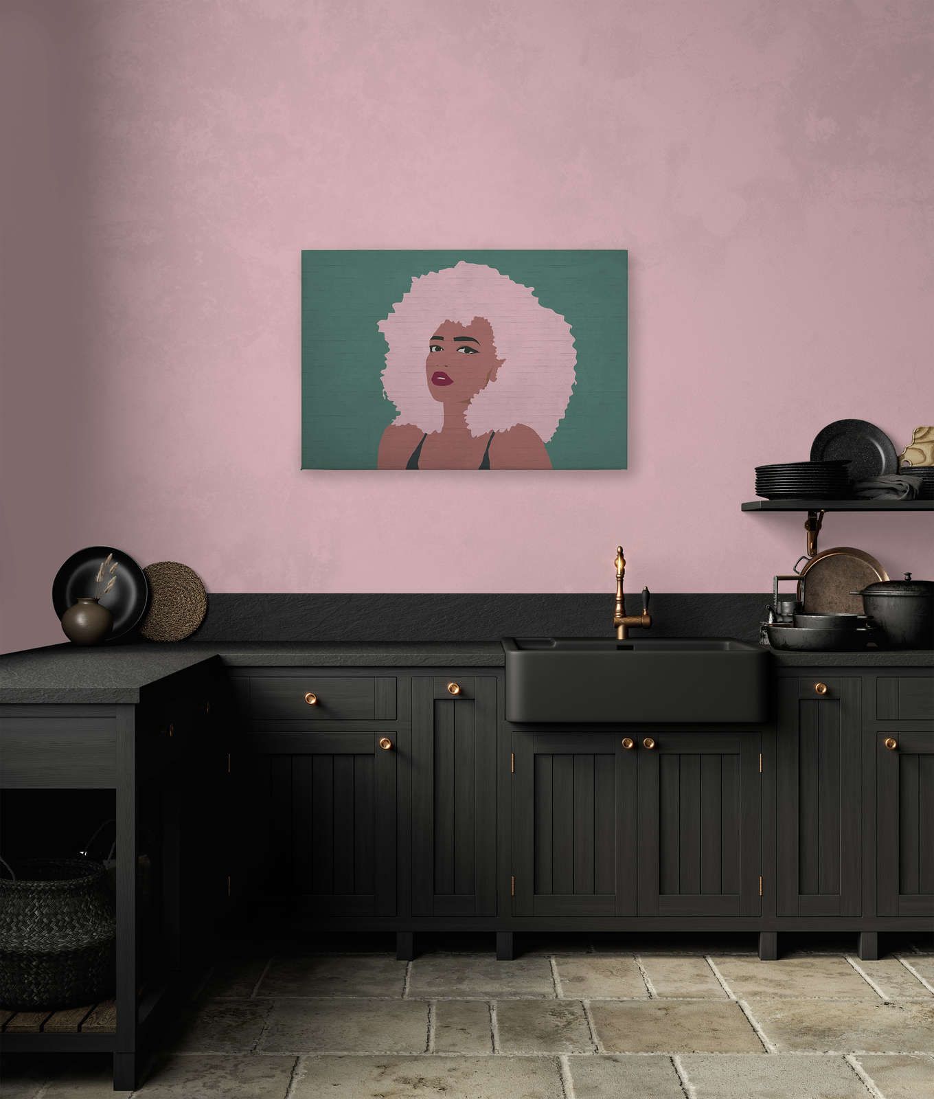             Quadro su tela da donna Whitney in stile Colour Block - 0,90 m x 0,60 m
        