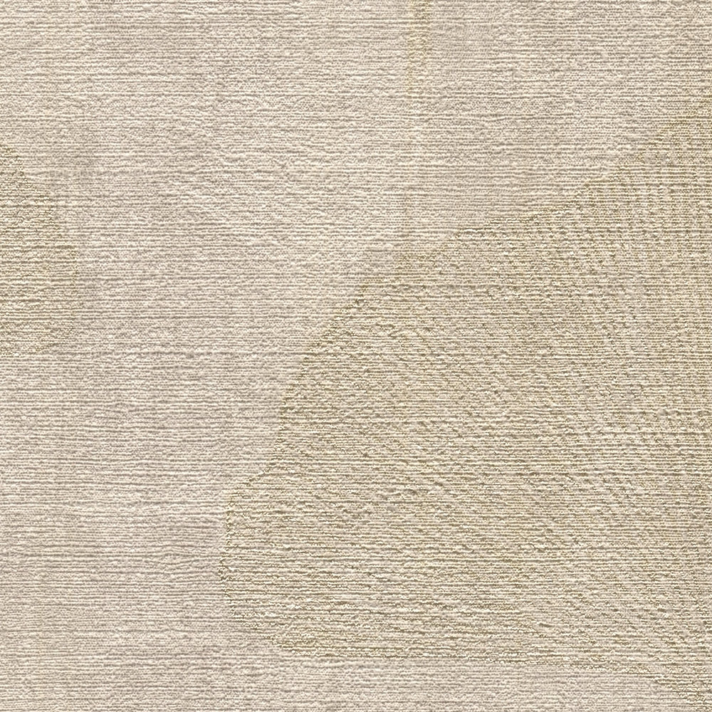             Ginko designbehang met goudeffect & kleurschakeringen - beige, metallic
        