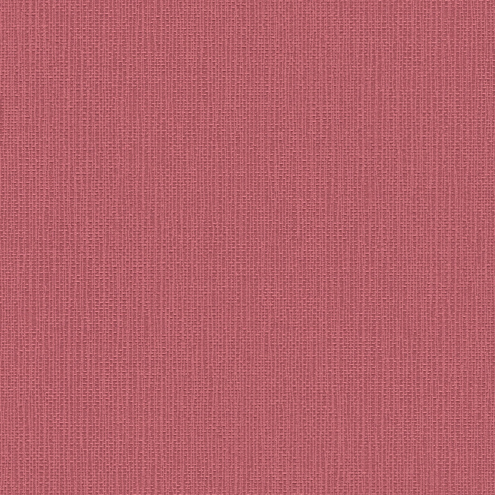             papier peint aspect lin vieux rose uni avec structure gaufrée
        