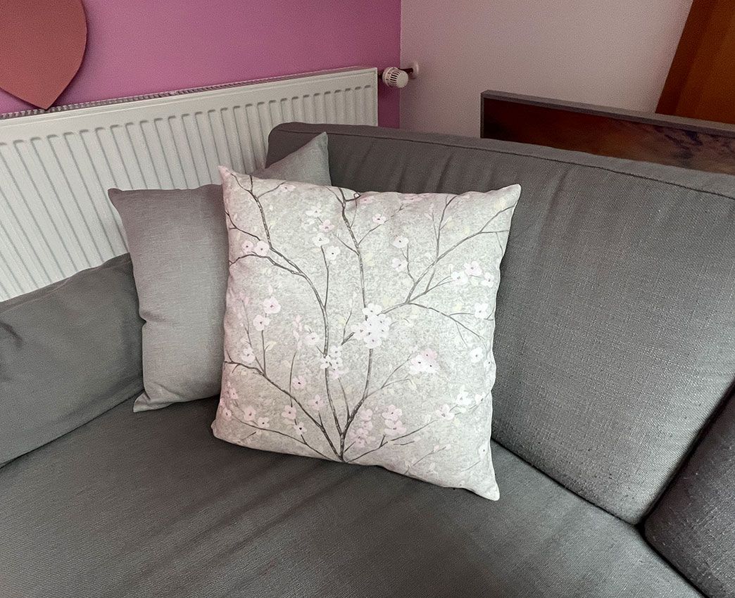 grey decorative cushions