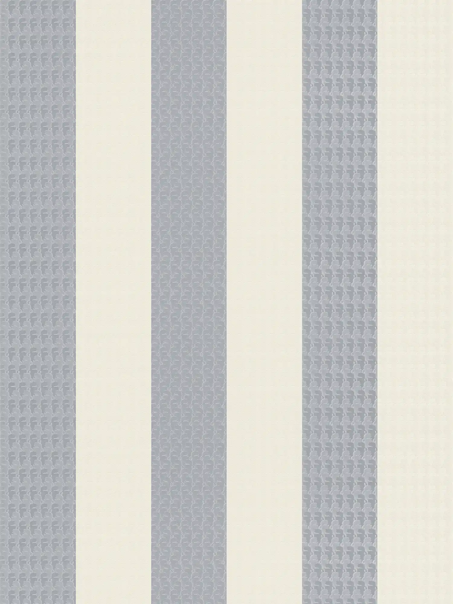 Carta da parati Karl LAGERFELD con motivo a righe e texture - crema, grigio

