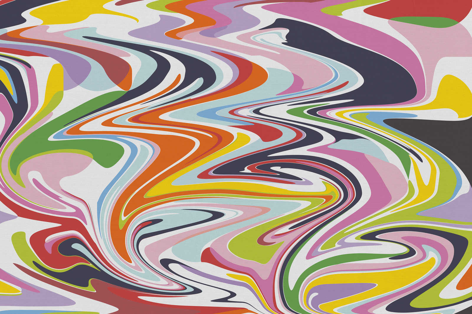             Quadro su tela con motivi astratti e colorati - 0,90 m x 0,60 m
        