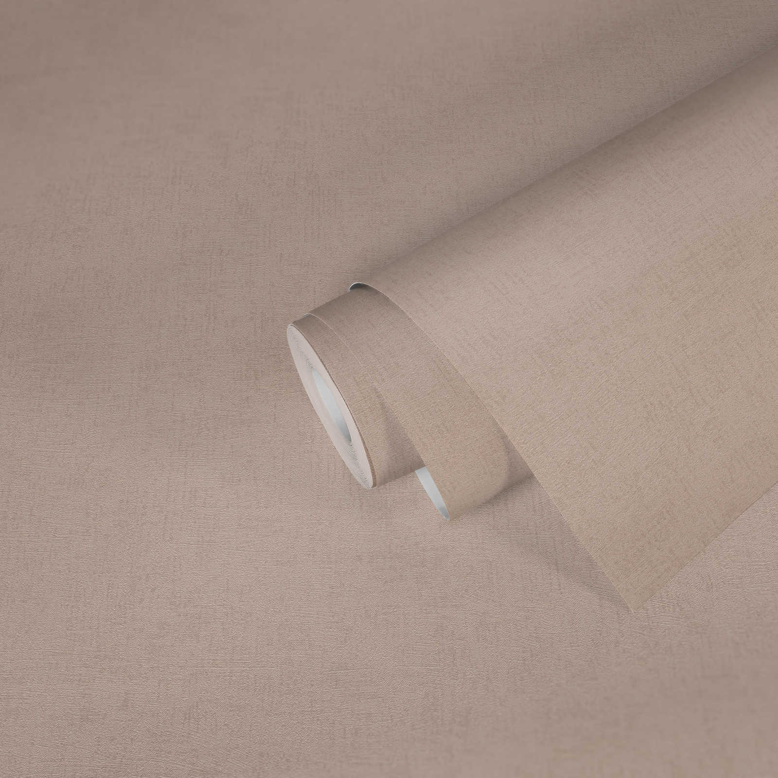             Papier peint uni avec gaufrage structuré & effet brillant - beige, crème, métallique
        