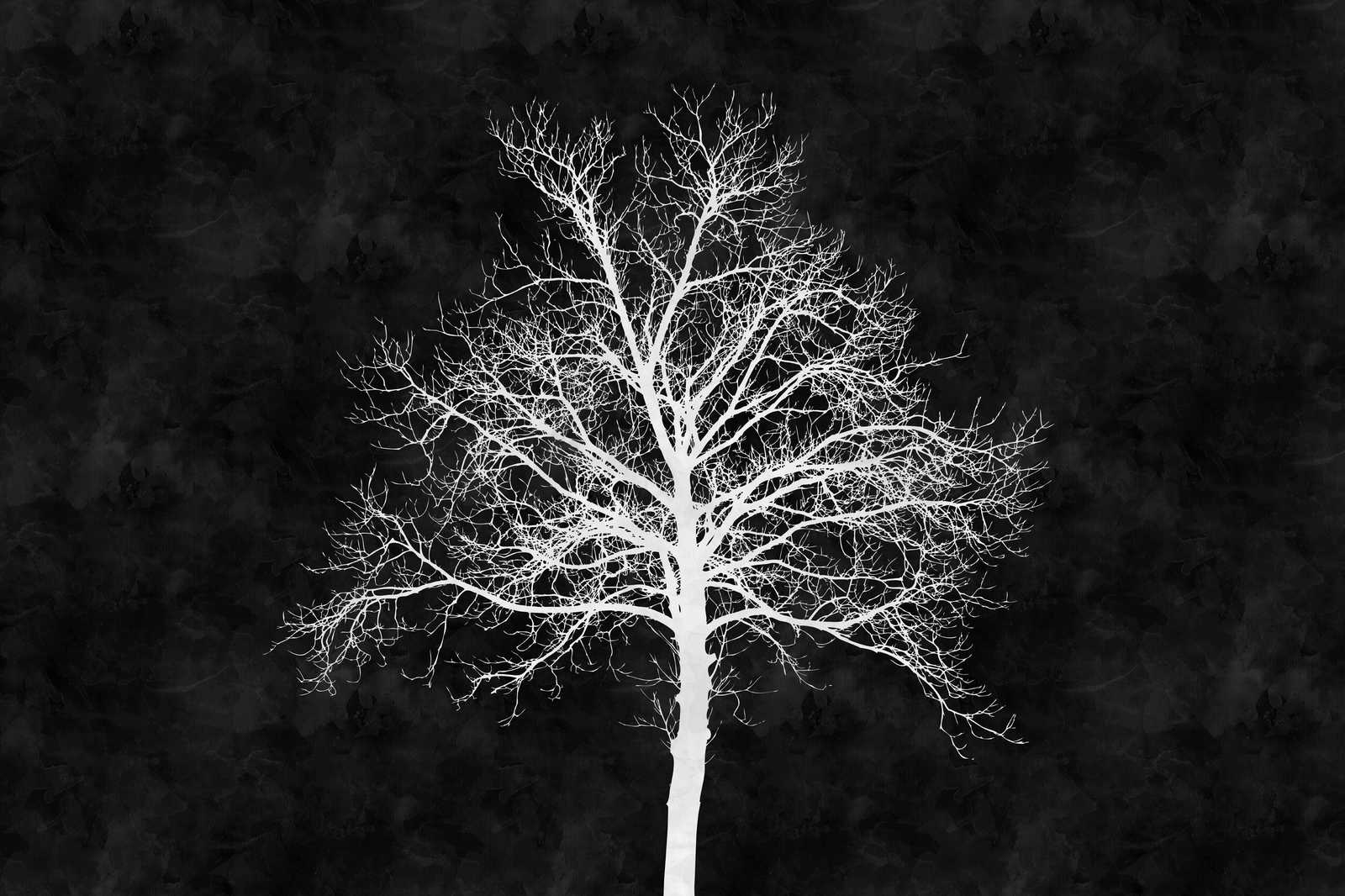             Black and White Canvas Painting White Tree - 0.90 m x 0.60 m
        