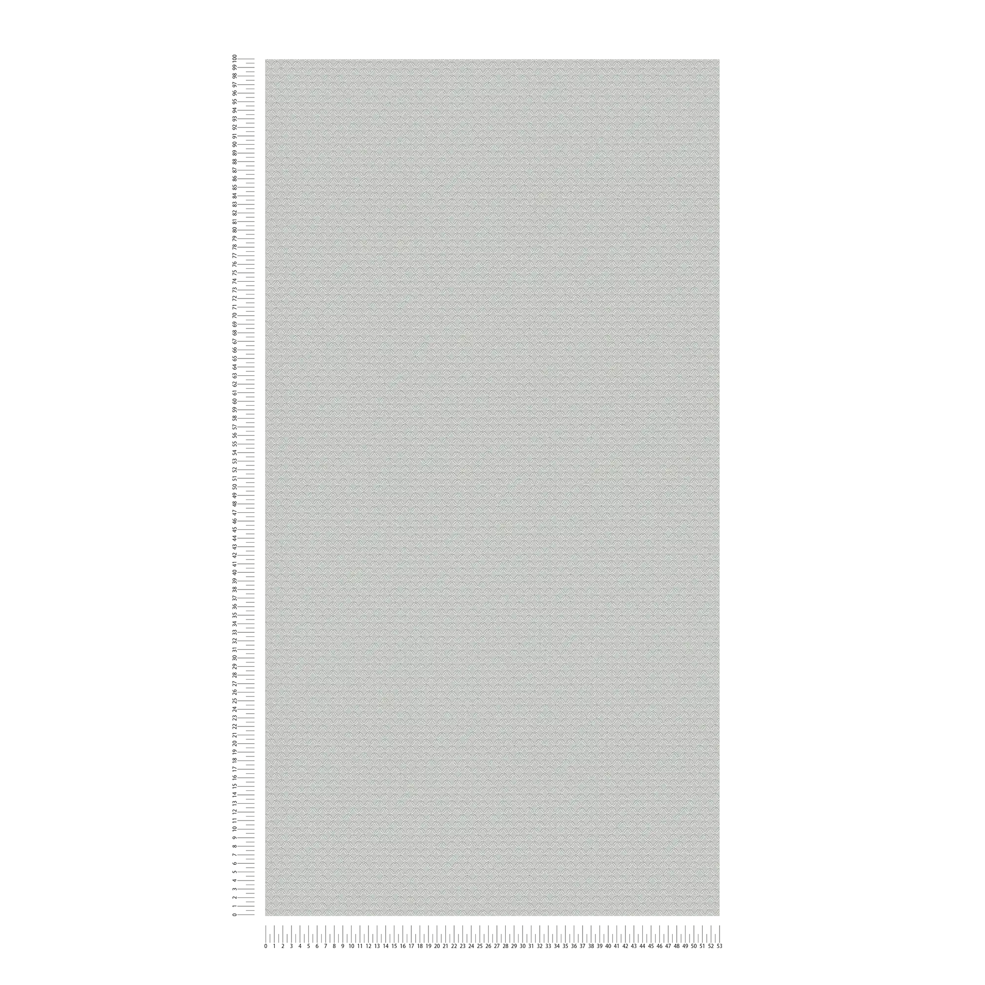             Carta da parati glitterata con struttura a rombi chiari - grigio
        