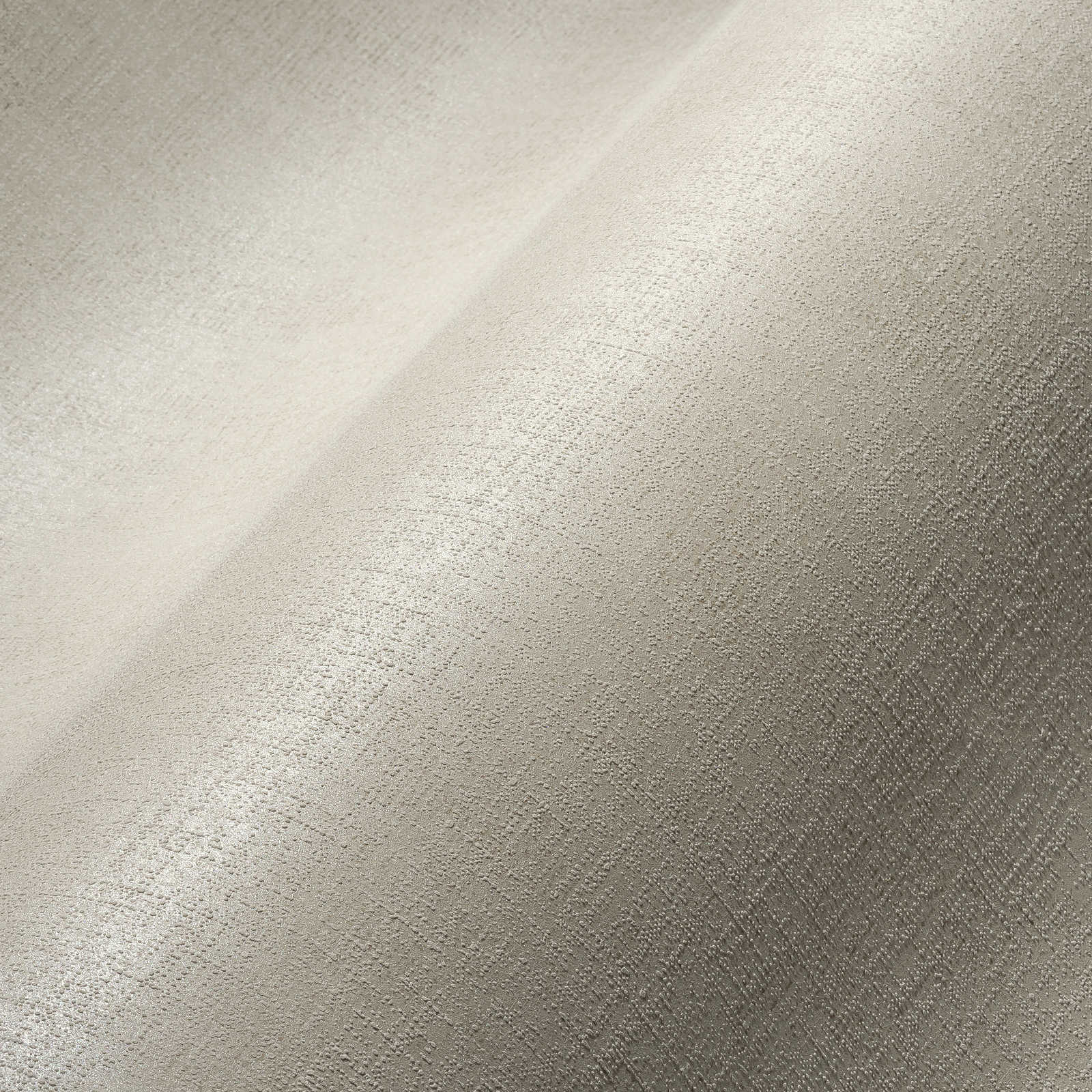             Carta da parati in tessuto bianco crema con finitura lucida - Bianco
        