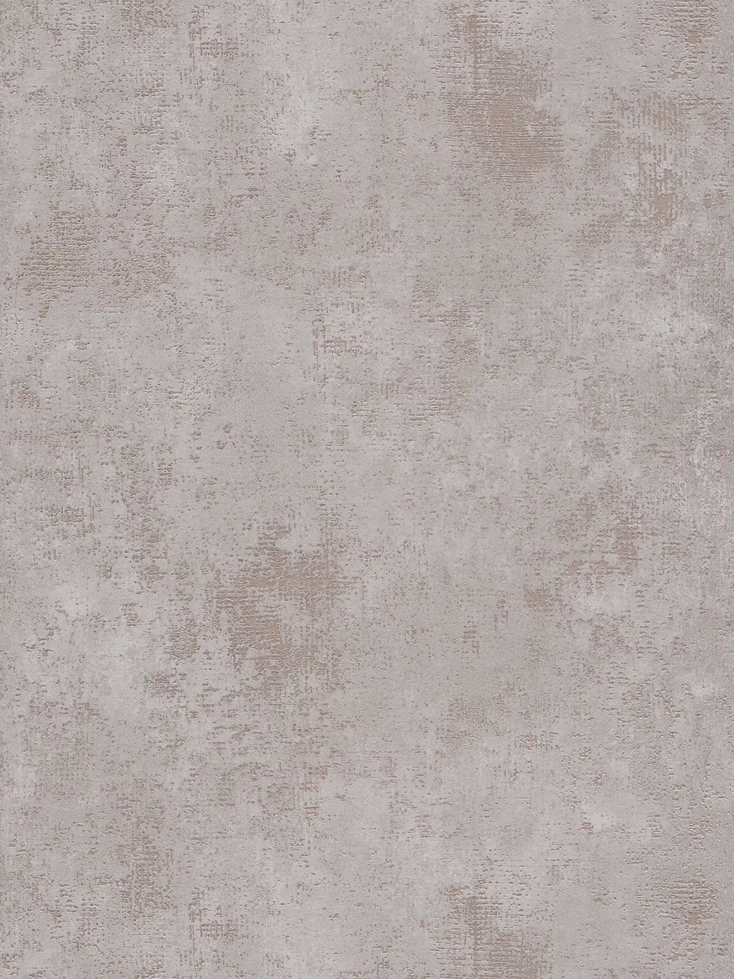 Grey non-woven wallpaper with metallic texture effect
