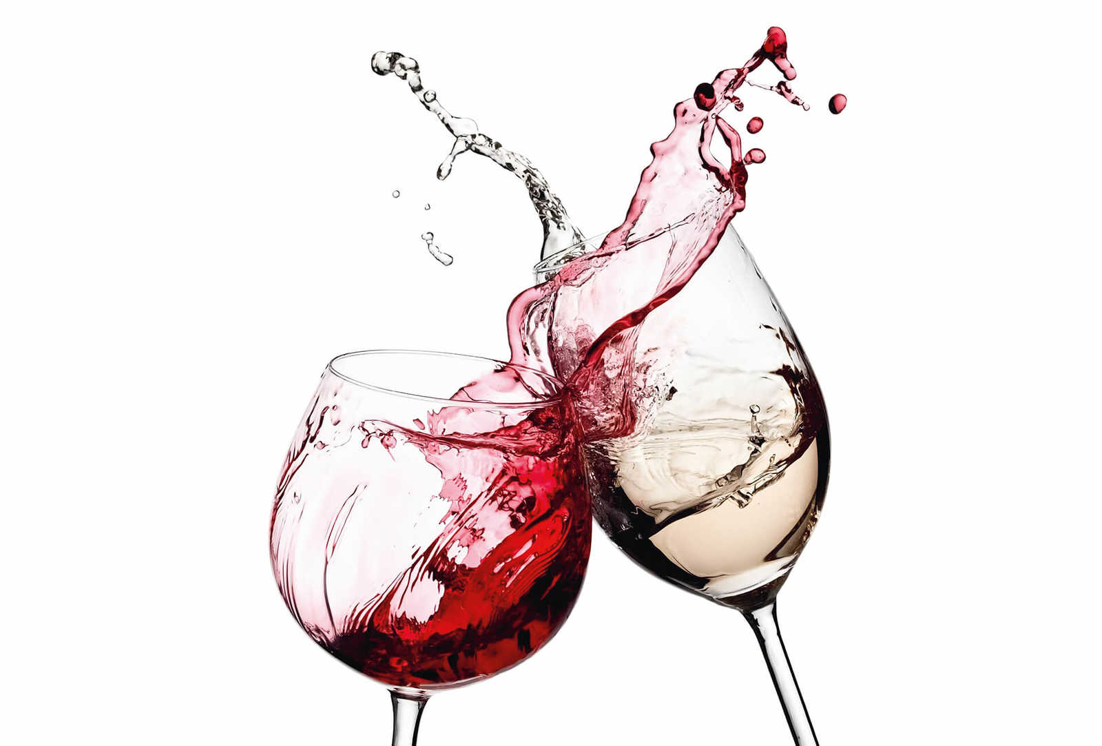         Kitchen mural wine glasses red & white
    