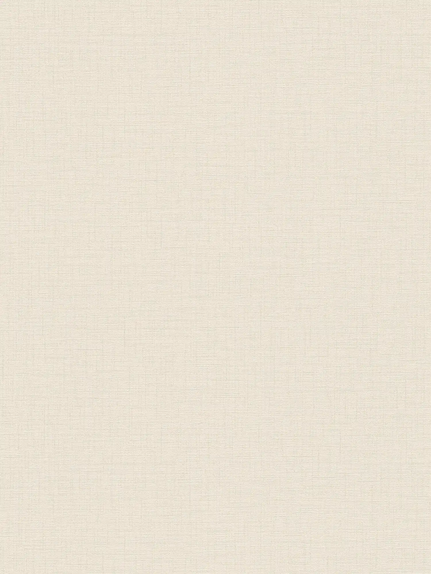 Papier peint beige clair uni chiné avec structure lin
