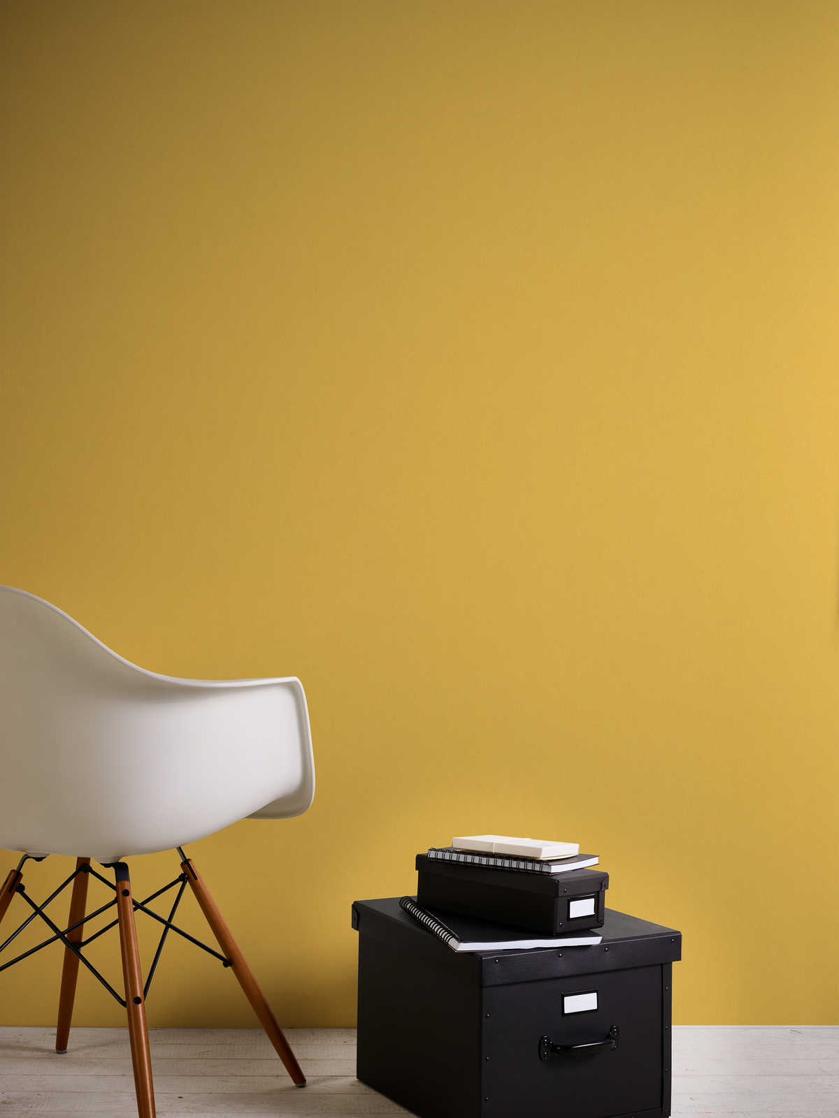             papel pintado amarillo mostaza uni con estructura textil - amarillo
        