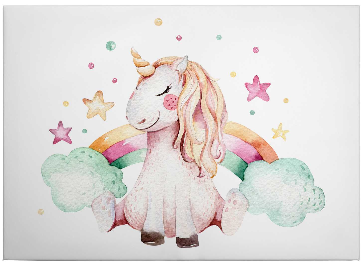             Kids canvas print unicorn and rainbow from Kvilis
        